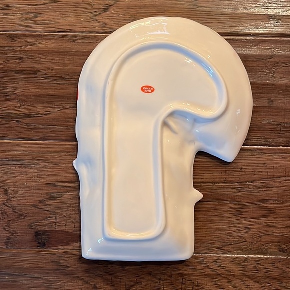 Kirkland’s Ceramic Candy Cane Plate - Picture 2 of 4